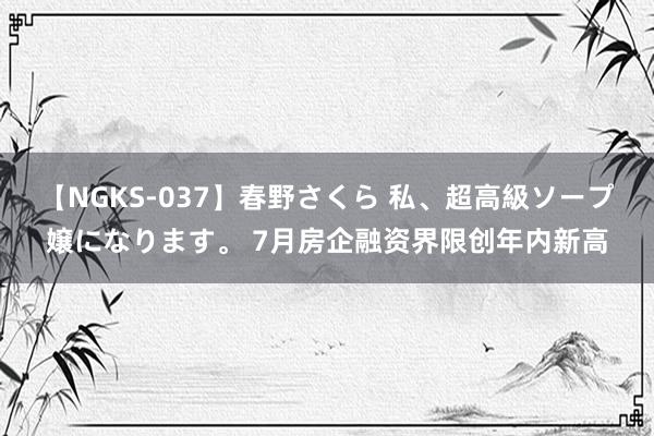 【NGKS-037】春野さくら 私、超高級ソープ嬢になります。 7月房企融资界限创年内新高