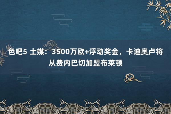 色吧5 土媒：3500万欧+浮动奖金，卡迪奥卢将从费内巴切加盟布莱顿