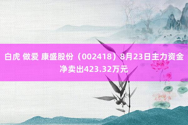 白虎 做爱 康盛股份（002418）8月23日主力资金净卖出423.32万元