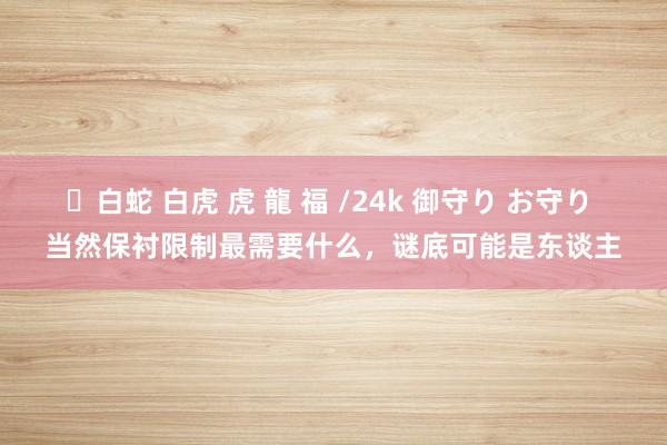 ✨白蛇 白虎 虎 龍 福 /24k 御守り お守り 当然保衬限制最需要什么，谜底可能是东谈主